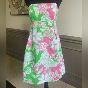 Lilly Pulitzer Strapless A Line Dress